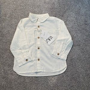 Toddler light weight linen button down